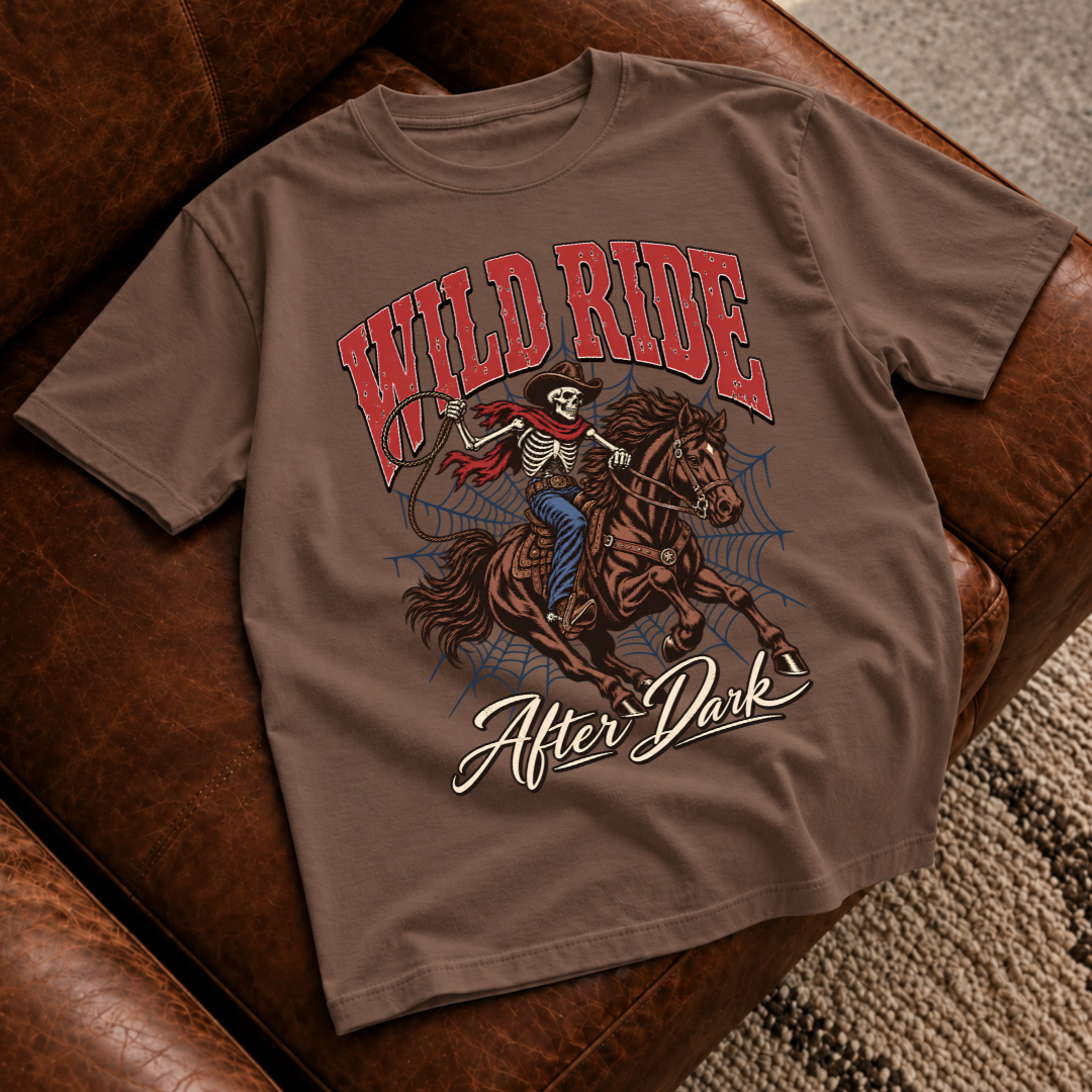 Wild Ride Skelton Cowboy T-Shirt