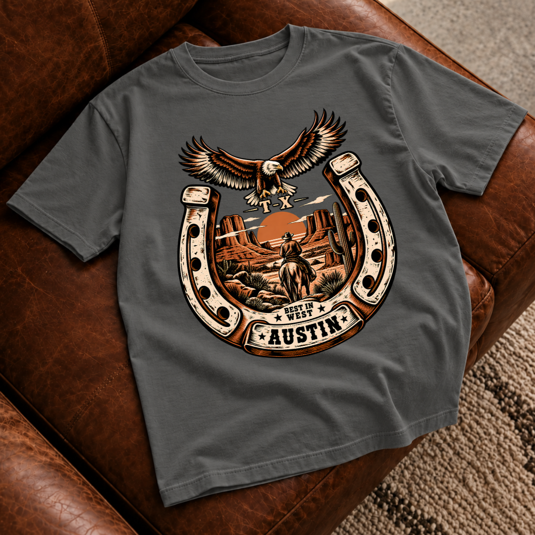 Austin Texas Horseshoe T‑Shirt