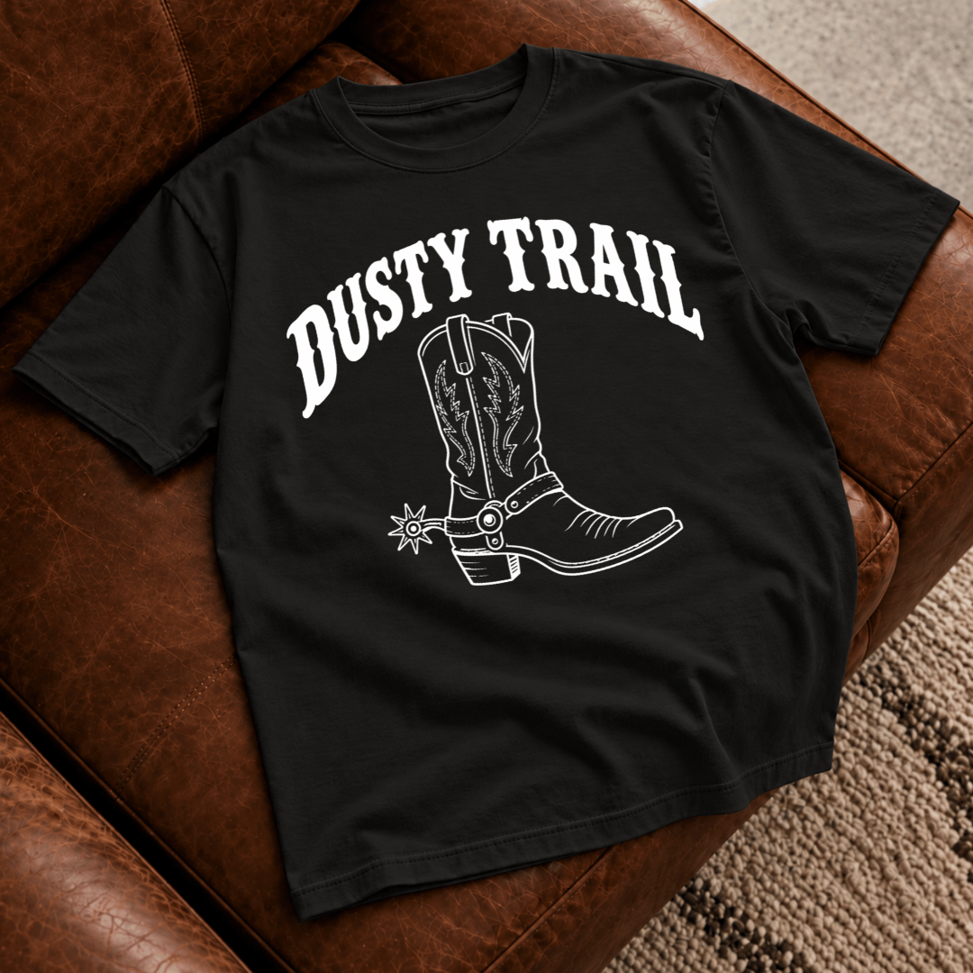 Dusty Trail Cowboy Boot T-Shirt