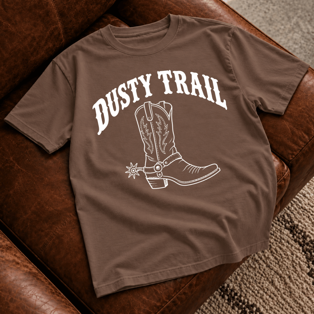 Dusty Trail Cowboy Boot T-Shirt