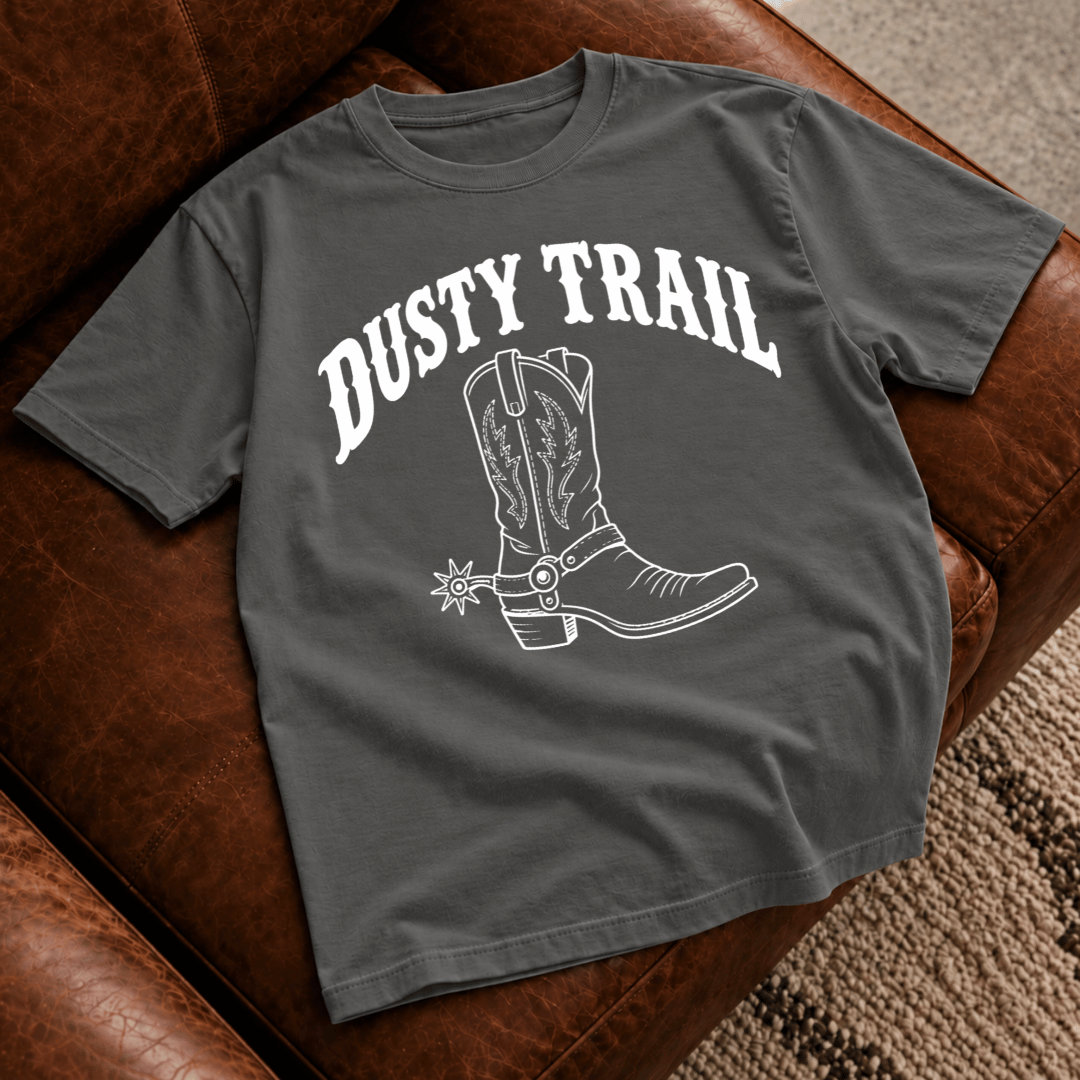 Dusty Trail Cowboy Boot T-Shirt