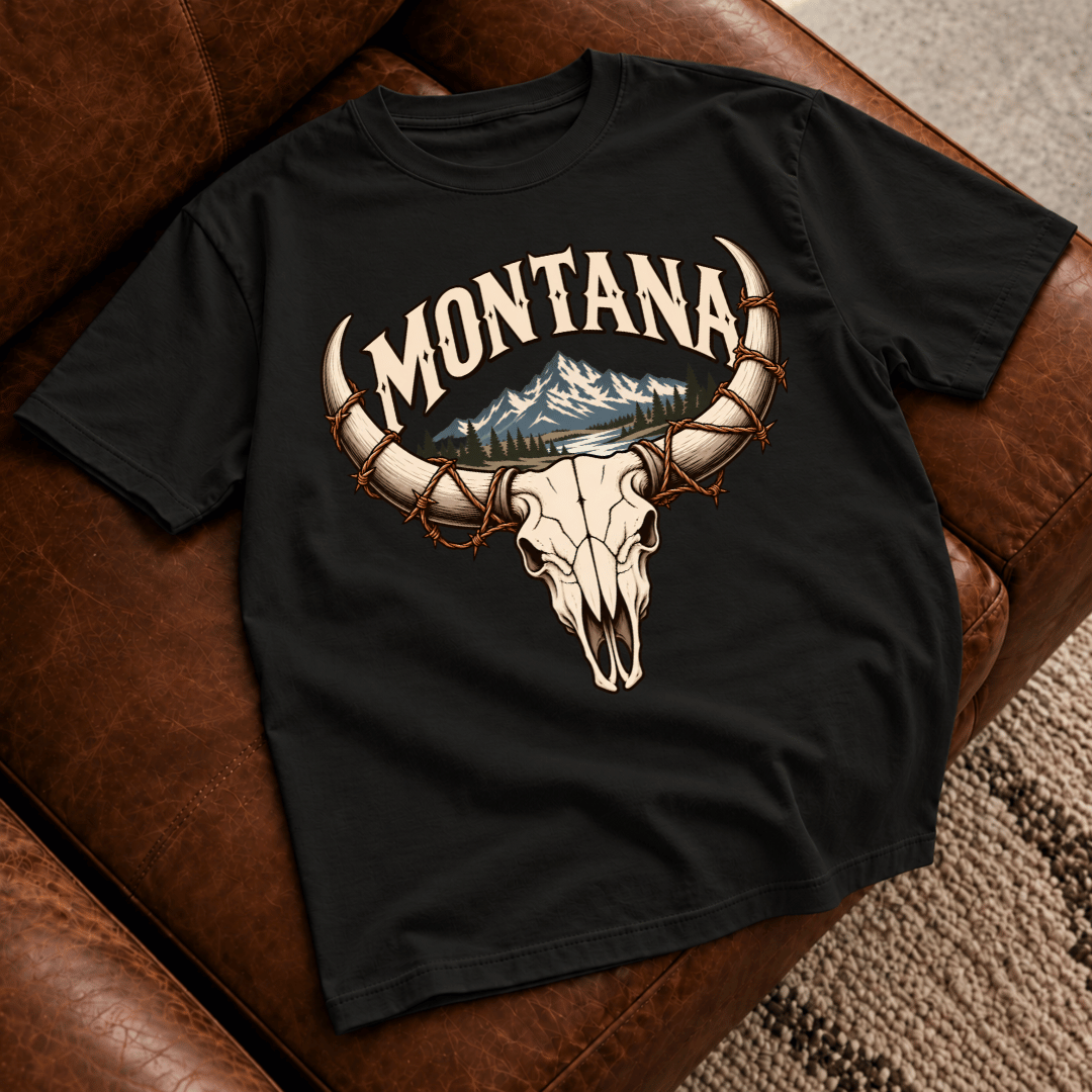 Montana Bull Skull T-Shirt