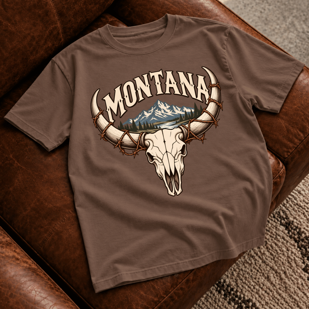 Montana Bull Skull T-Shirt