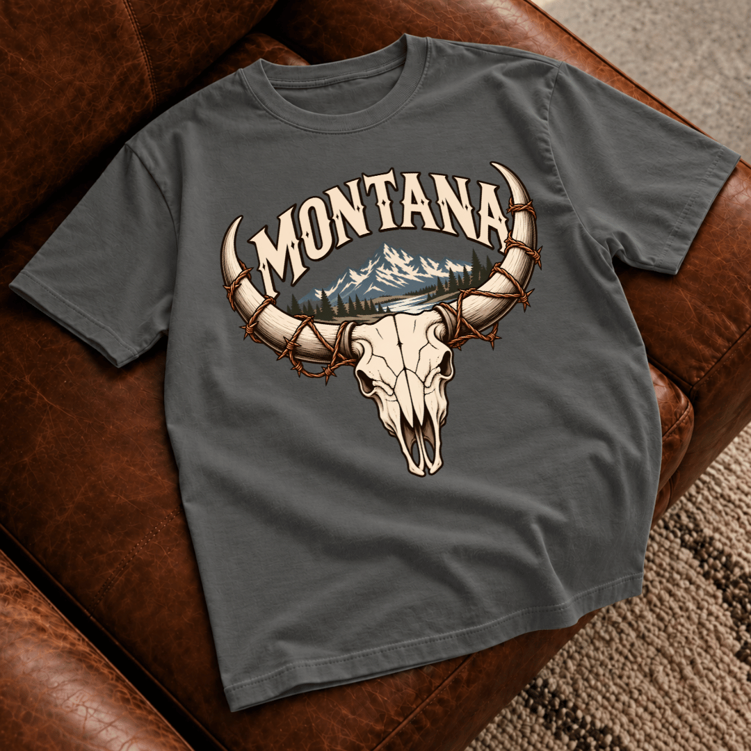 Montana Bull Skull T-Shirt