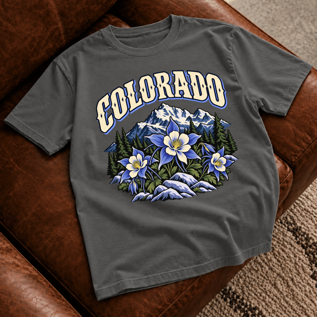Colorado Mountain Floral T-Shirt