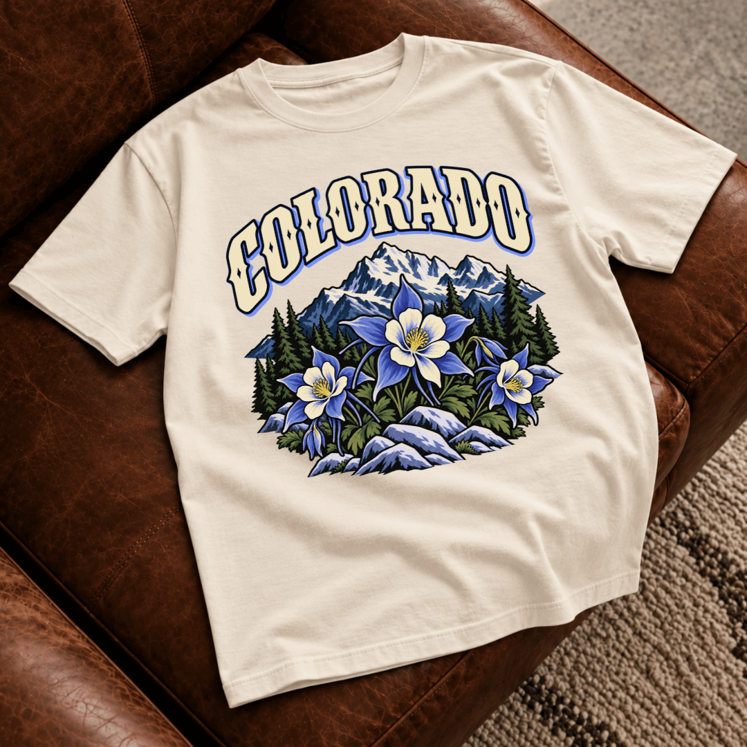 Colorado Mountain Floral T-Shirt