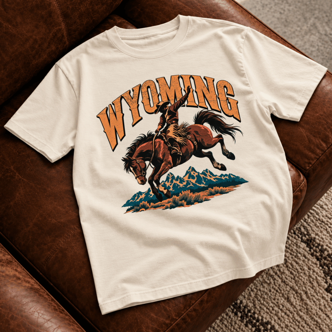 Wyoming Bucking Bronco T-Shirt