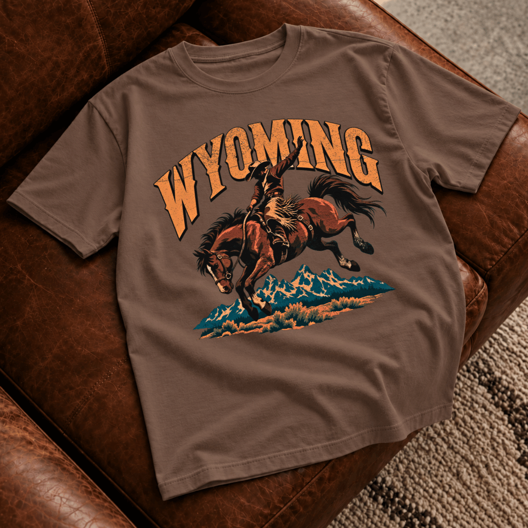 Wyoming Bucking Bronco T-Shirt