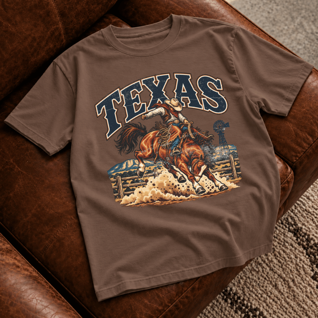 Texas Bucking Bronco T-Shirt