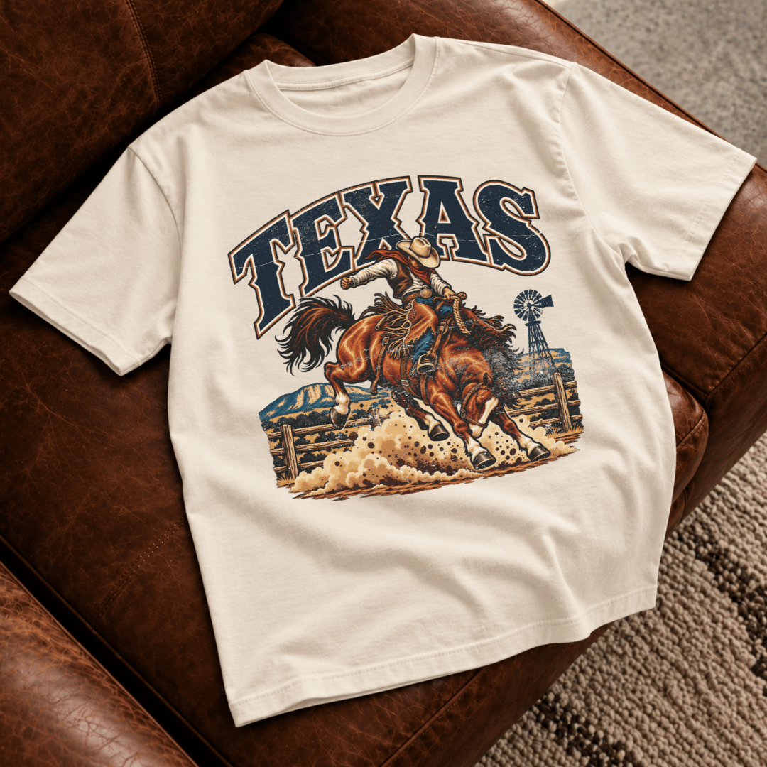Texas Bucking Bronco T-Shirt