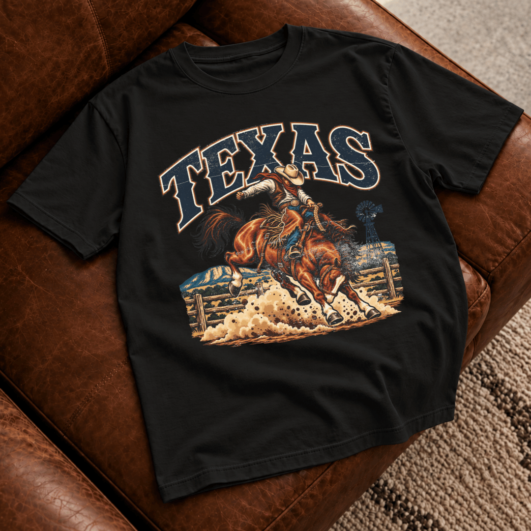 Texas Bucking Bronco T-Shirt