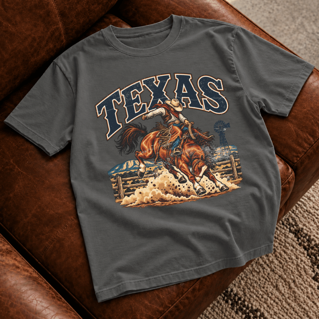 Texas Bucking Bronco T-Shirt