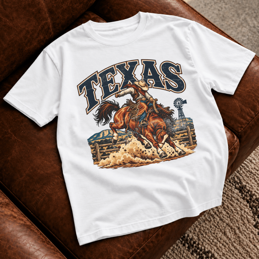 Texas Bucking Bronco T-Shirt