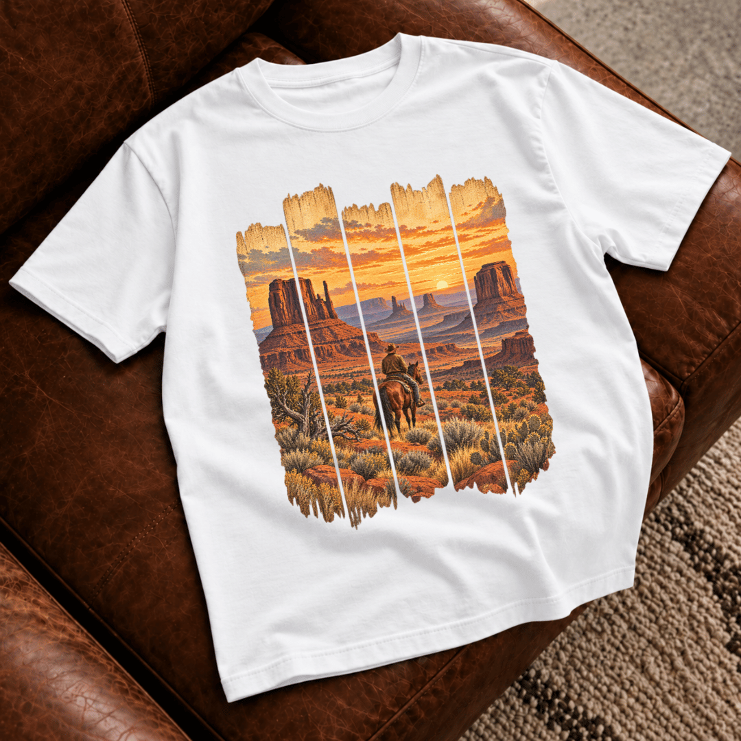 Desert Sunset Landscape T-Shirt