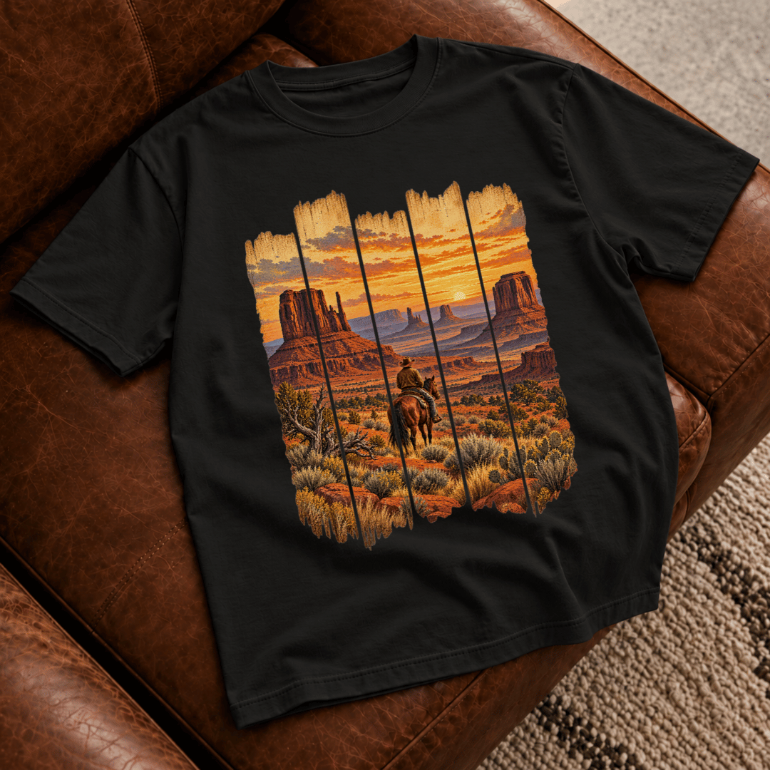Desert Sunset Landscape T-Shirt