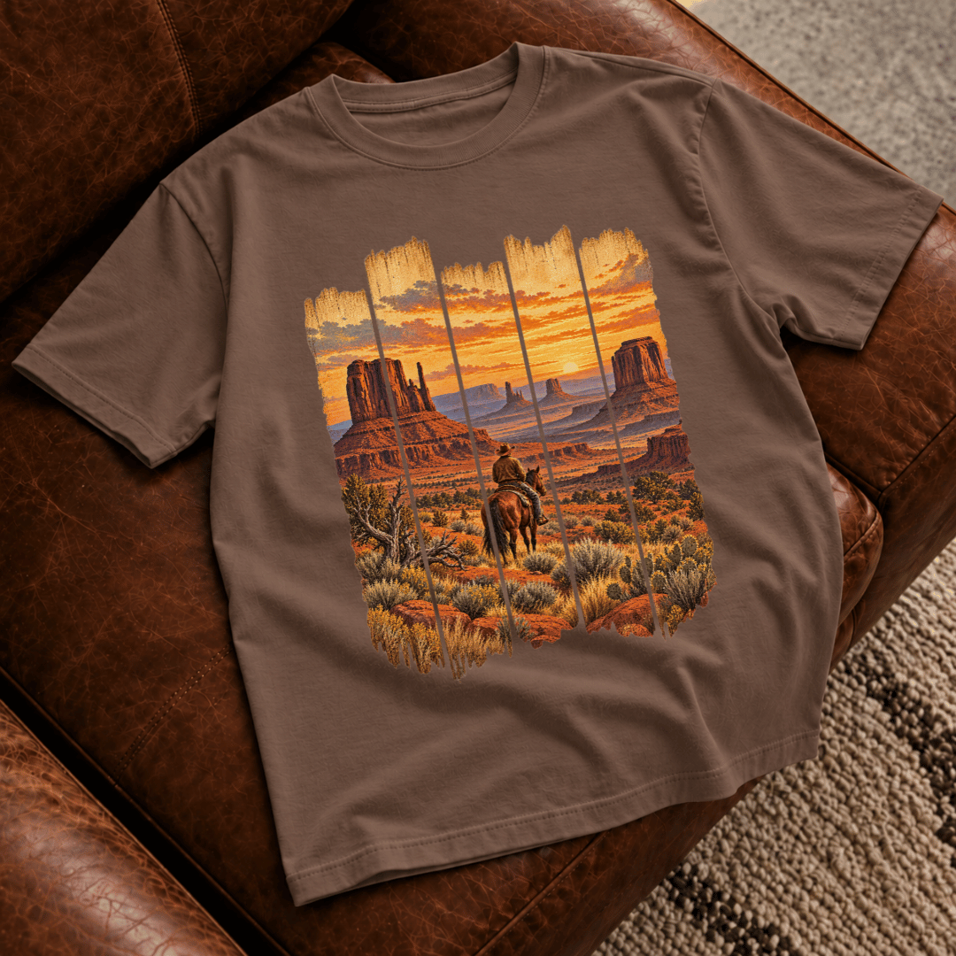 Desert Sunset Landscape T-Shirt