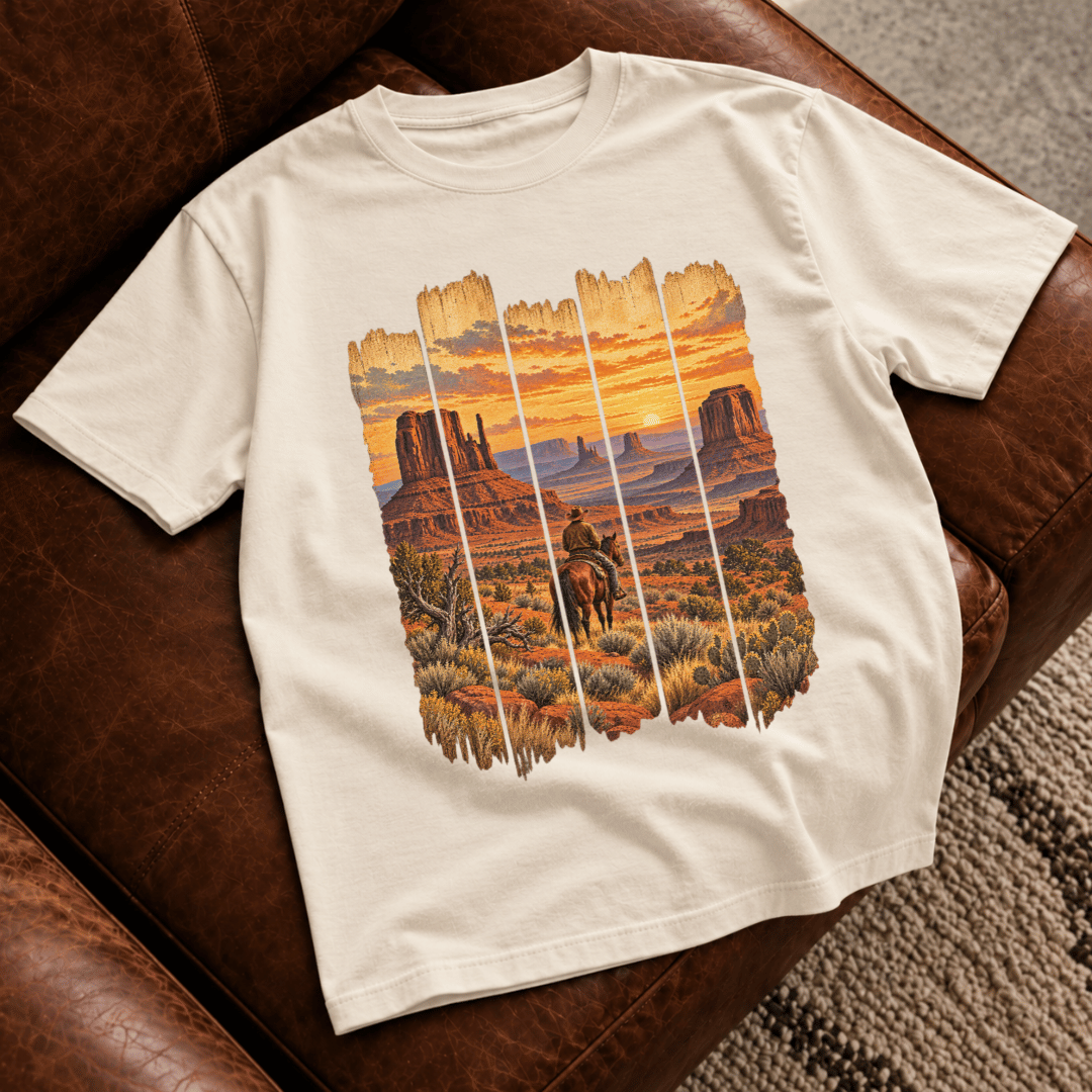 Desert Sunset Landscape T-Shirt